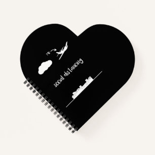 Piloot vliegen Dit is mij een geschenk voor social Notitieboek
