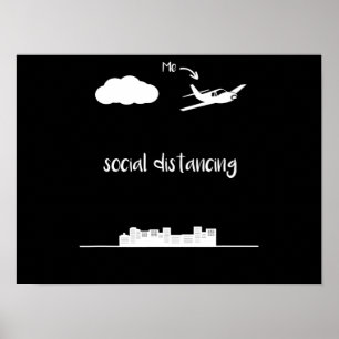 Piloot vliegen Dit is mij een geschenk voor social Poster
