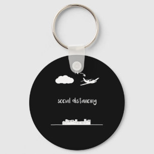 Piloot vliegen Dit is mij een geschenk voor social Sleutelhanger