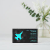 Piloot vlieglessen aangepaste visitekaartjes (Staand voorkant)