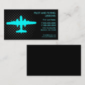Piloot vlieglessen aangepaste visitekaartjes (Voorkant / Achterkant)