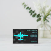 Piloot vlieglessen aangepaste visitekaartjes (Staand voorkant)