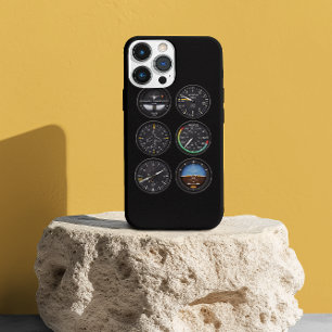 Piloot Vliegtuig cockpit dashboard Instrumenten Lu iPhone 14 Hoesje