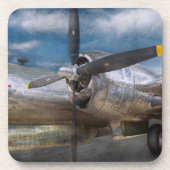 Piloot - Vliegtuig - de B-29-superfort Bier Onderzetter (Voorkant)