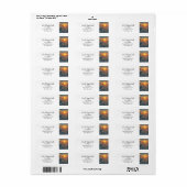 Piloot Vliegtuig Vliegende Hemel Zonsondergang Etiket (Full Sheet)