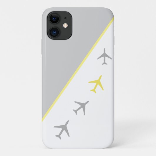 Piloot Vliegtuig Vliegeren iPhone 11 Hoes (Achterkant)