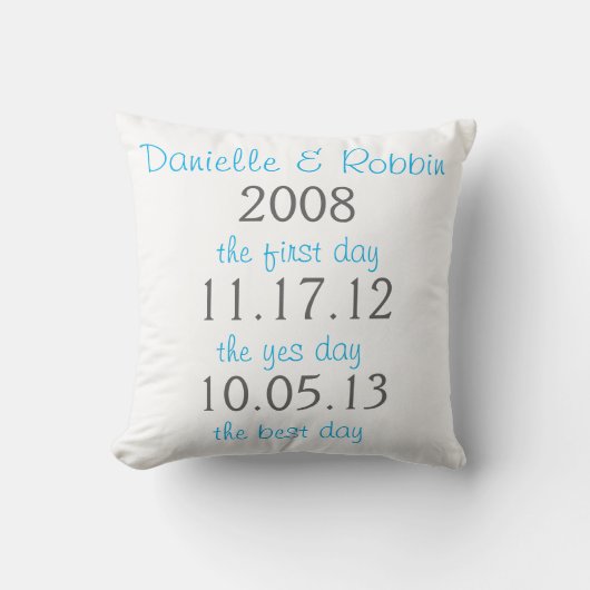 Piloot voor trouwdag kussen (Voorkant)