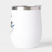 Piloot Vrouw Typografie & Vliegtuig Eenvoudig, Min (Links)