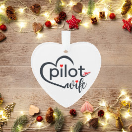 Piloot Vrouw Typografie & Vliegtuig Eenvoudig, Min Ornament