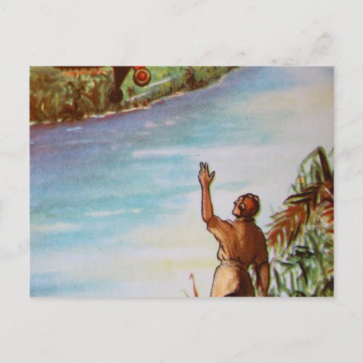 Piloot Waving Briefkaart (Voorkant)