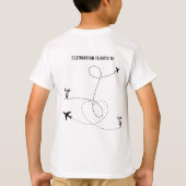 Piloot wit luchtvaart T-shirt (Achterkant)