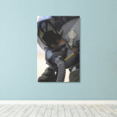 Piloot zit in zijn A-10 Thunderbolt II Canvas Afdruk (Insitu (Houten vloer))