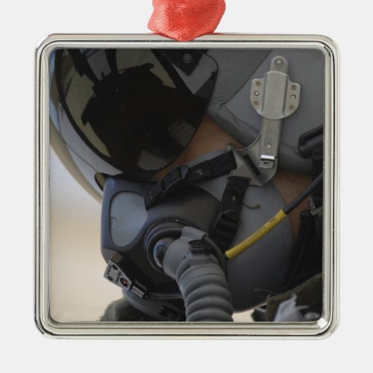 Piloot zit in zijn A-10 Thunderbolt II Metalen Ornament (Voorkant)