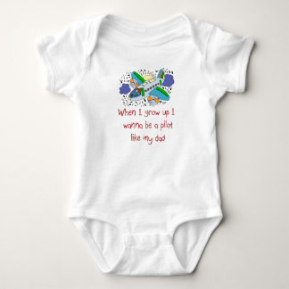Piloot zoals mijn baby t-shirt voor mijn vader