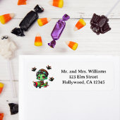 Piloot Zombie vliegt Vliegtuighuis Grappig Hallowe Etiket