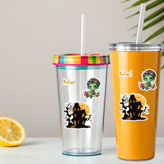 Piloot Zombie vliegt Vliegtuighuis Grappig Hallowe Sticker