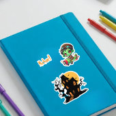 Piloot Zombie vliegt Vliegtuighuis Grappig Hallowe Sticker