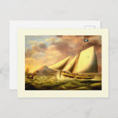 Pilootboot 9  fijne kunst briefkaart (Voorkant / Achterkant)