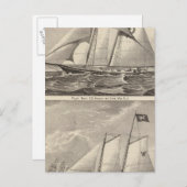 Pilootboten EG Knight en Whilldin Briefkaart (Voorkant / Achterkant)