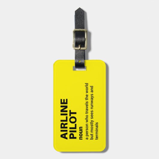 Pilootdefinitie – reisaccessoire bagagelabel (Voorkant verticaal)