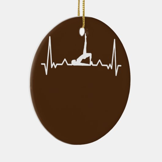 Piloothartslag van de Werkout Keramisch Ornament (Rechts)