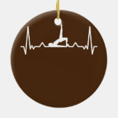 Piloothartslag van de Werkout Keramisch Ornament (Achterkant)