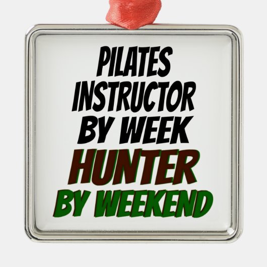 Pilootinstructeur Hunter Metalen Ornament (Voorkant)