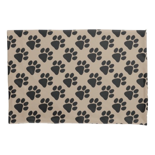 Pilootkassen - Puppy Paw Print Kussensloop (Voorkant-Links)