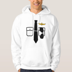 Pilootkostuum Grappig Halloween-vliegtuigpiloot Hoodie