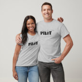 Pilootvleugels met propeller koele luchtvaart t-shirt (Unisex)