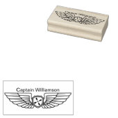 Pilootvleugels,  naam rubberstempel (Gestempeld)