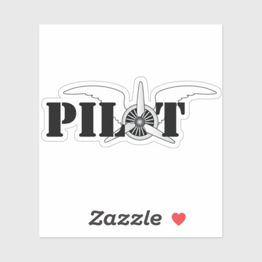 Pilootvleugels Sticker (Vel)