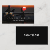 Pilootvlucht Stewardess Plane Sky Visitekaartje (Voorkant / Achterkant)