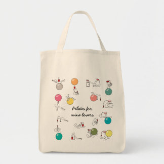 Pilootzakken voor wijnliefhebbers tote bag