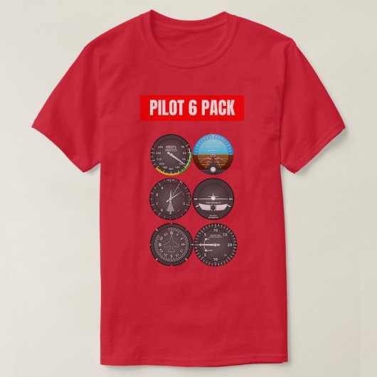 Pilot 6 Pack 1 T-shirt (Design voorkant)