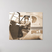 Pilot Amelia Earhart 1936 Canvas Afdruk (Voorkant)