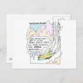 Pilot April Fools Cartoon Funny Gifts & T - shirts Briefkaart (Voorkant / Achterkant)