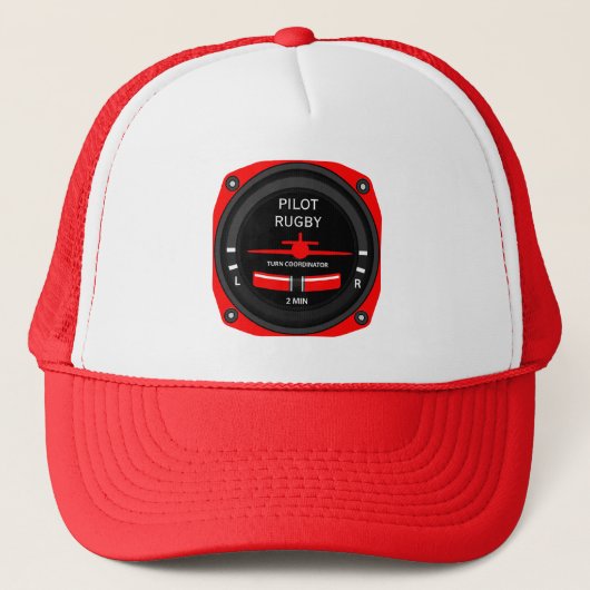 Pilot Aviation Geek Trucker Pet (Voorkant)