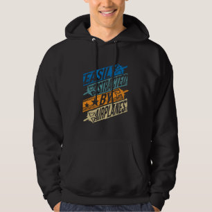 Pilot Aviator Funny - Afgeleid door vliegtuigen Hoodie