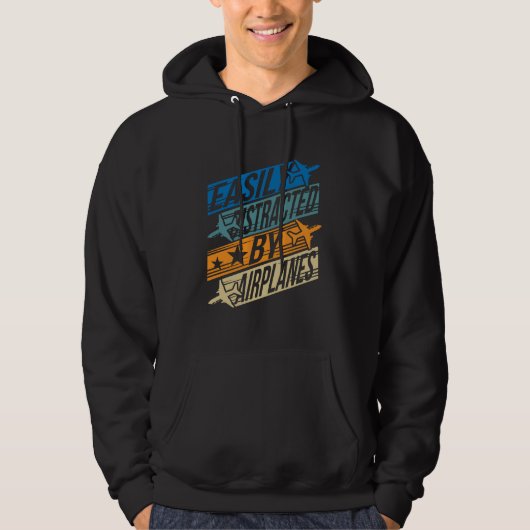 Pilot Aviator Funny - Afgeleid door vliegtuigen Hoodie (Voorkant)