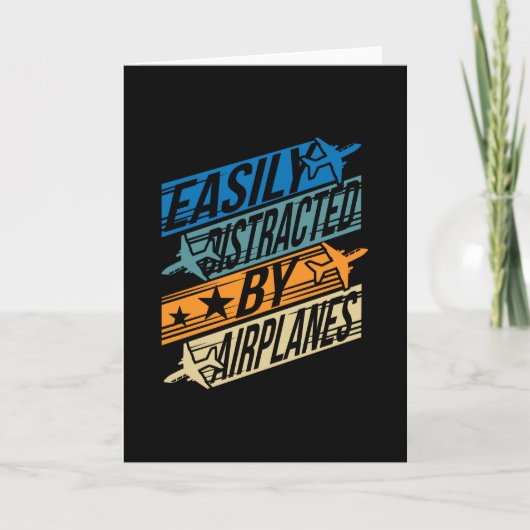 Pilot Aviator Funny - Afgeleid door vliegtuigen Kaart (Voorkant)