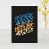 Pilot Aviator Funny - Afgeleid door vliegtuigen Kaart (Gele Bloem)