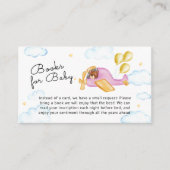 Pilot Bear Balloon Airplane Books For Baby Shower  Informatiekaartje (Voorkant)