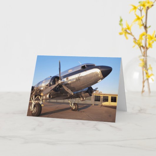 Pilot Birthday Card Kaart (Gele Bloem)