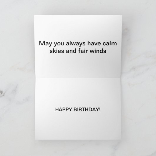 Pilot Birthday Card Kaart (Binnen)