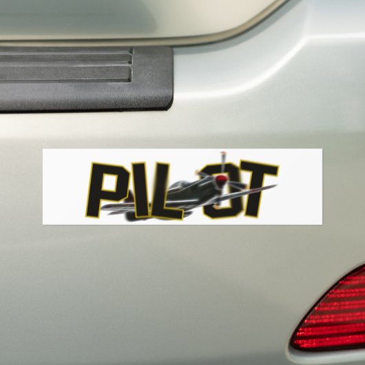 Pilot Bumpersticker (Op auto)