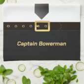 Pilot Captain Aviator Uniform Personalised Theedoek (Gevouwen)
