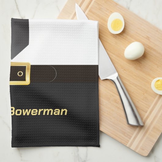 Pilot Captain Aviator Uniform Personalised Theedoek (Quarter Fold)