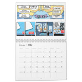 Pilot Cartoon luchtvaartkalender Kalender (Jan 2026)