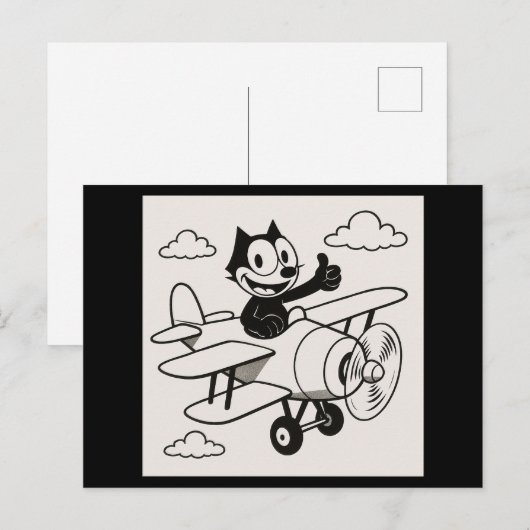 Pilot Cat Briefkaart (Voorkant / Achterkant)